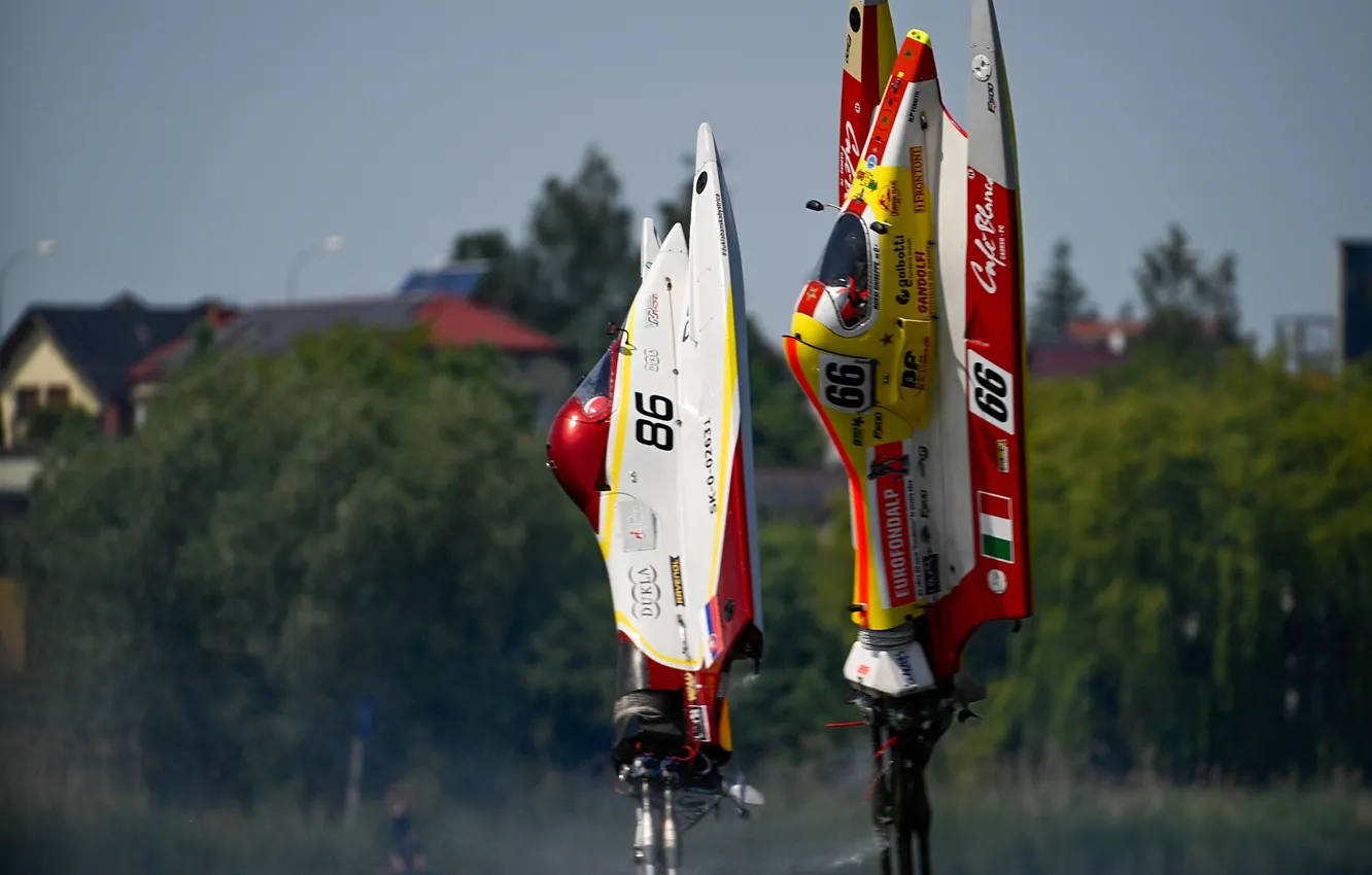 Photo wallpaper race, boat, speed