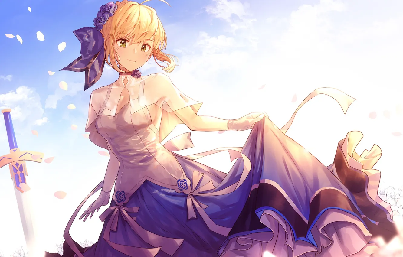Photo wallpaper girl, sword, Excalibur, Fate / Grand Order, The destiny of a great campaign