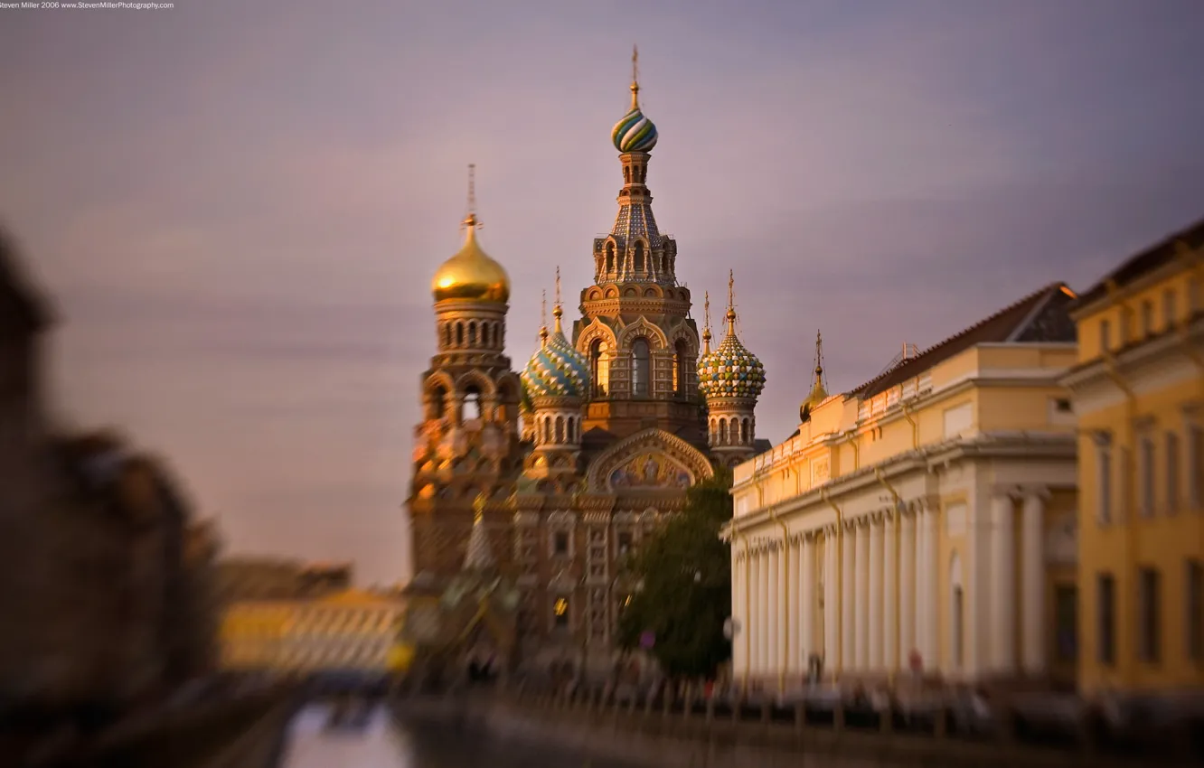 Photo wallpaper Church, Saint Petersburg, the Savior on blood