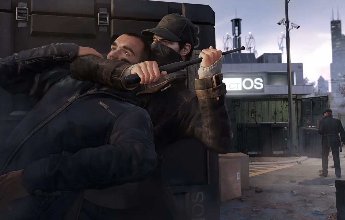 Photo wallpaper Watch Dogs, Ubisoft Montreal, Watchdogs, Aiden Pearce, ctOS