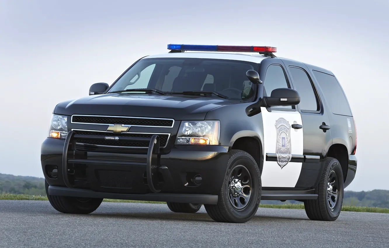 Photo wallpaper police, Chevrolet, jeep, SUV, Chevrolet, police, the front, spec.version