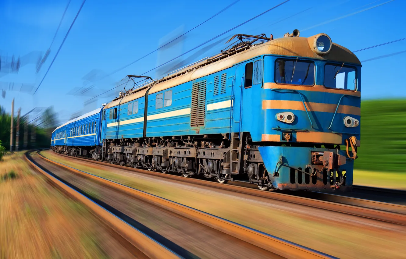 Photo wallpaper movement, train, train, VL-8