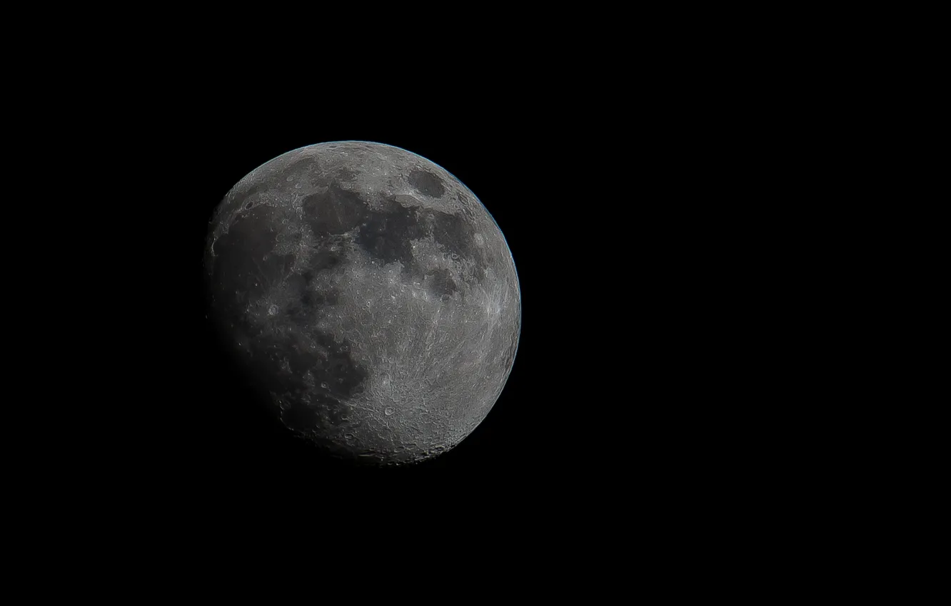 Photo wallpaper stars, the moon, Earth satellite