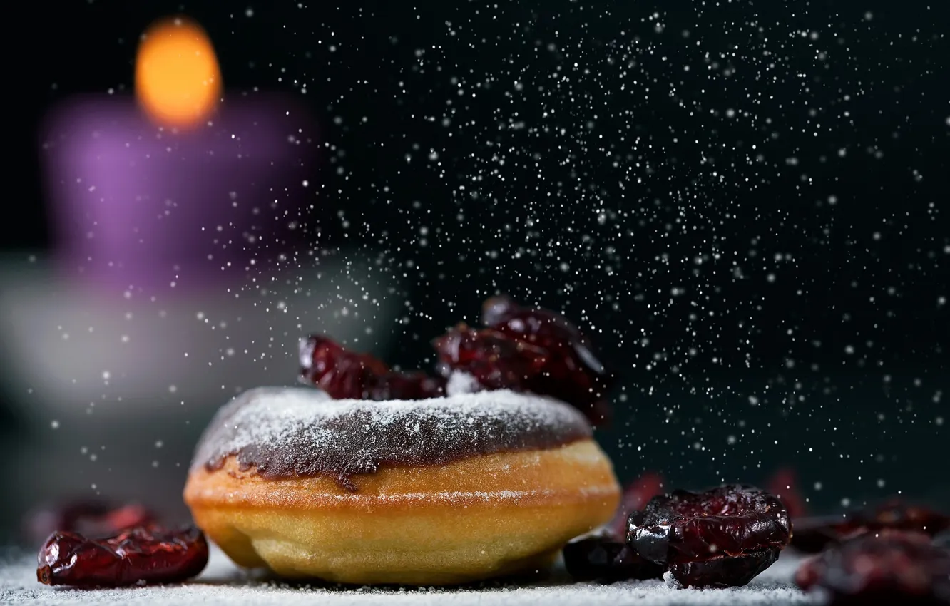 Photo wallpaper macro, food, cakes