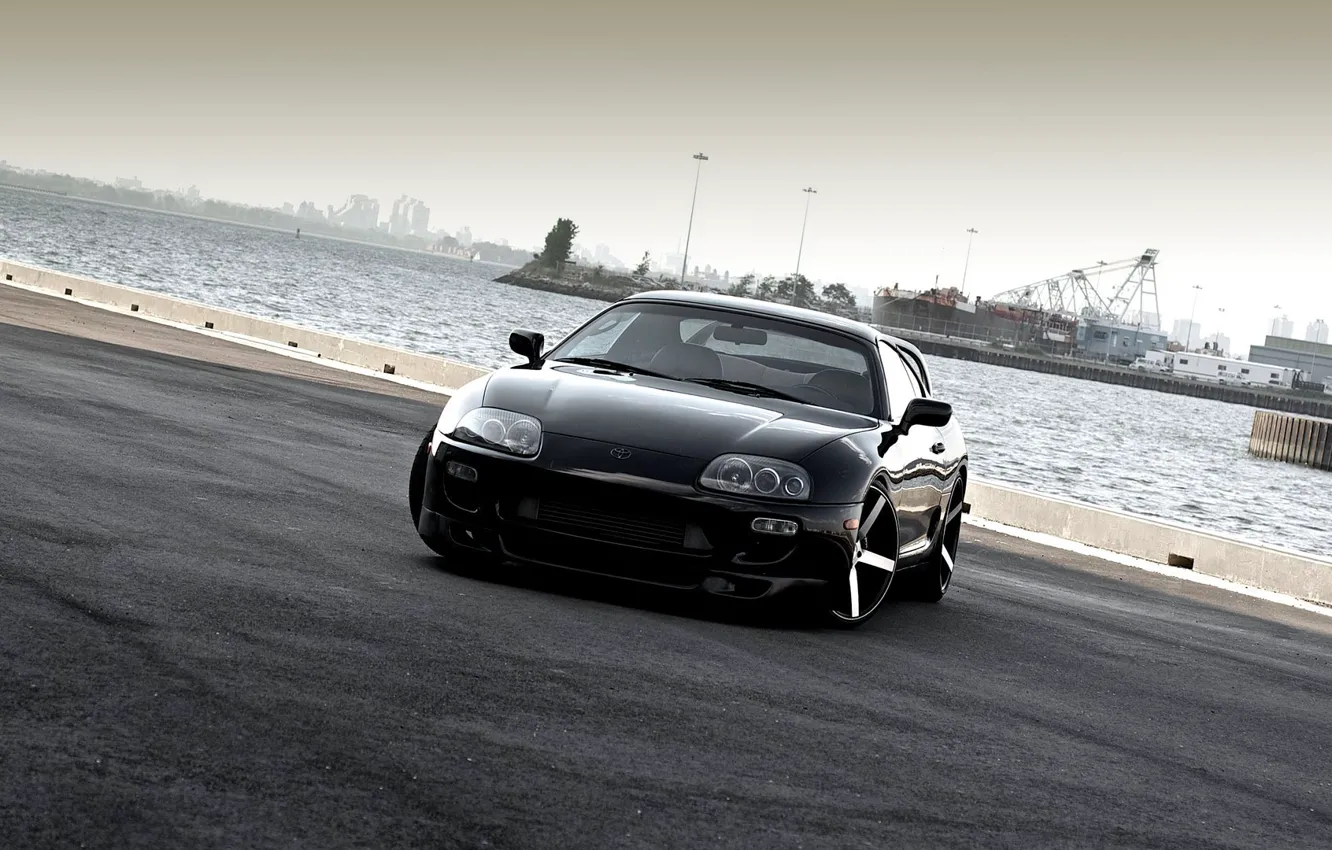 Photo wallpaper Machine, Tuning, Desktop, Car, Car, Beautiful, Black, Wallpapers