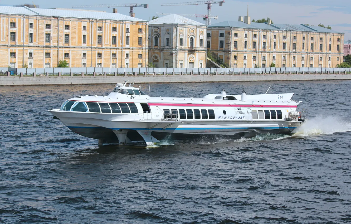 Photo wallpaper meteor, ship, hydrofoils