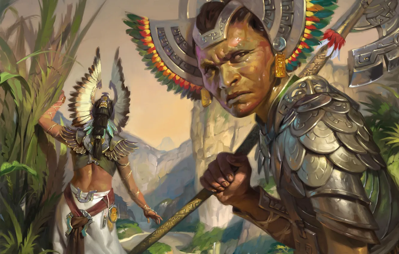 Photo wallpaper Magic The Gathering, intelligence, aboriginal, Ixalan, Emperors Vanguard