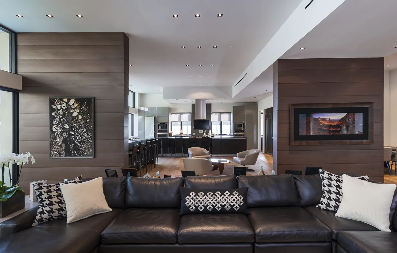 Photo wallpaper sofa, furniture, picture, chair, pillow, kitchen, interior, kitchen