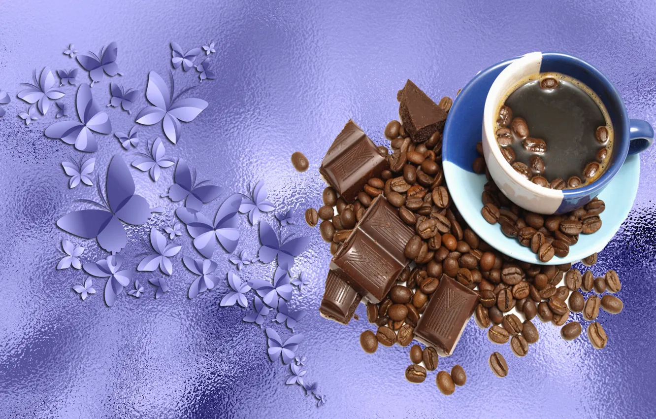 Photo wallpaper MOOD, CHOCOLATE, COFFEE, THE WALLPAPERS