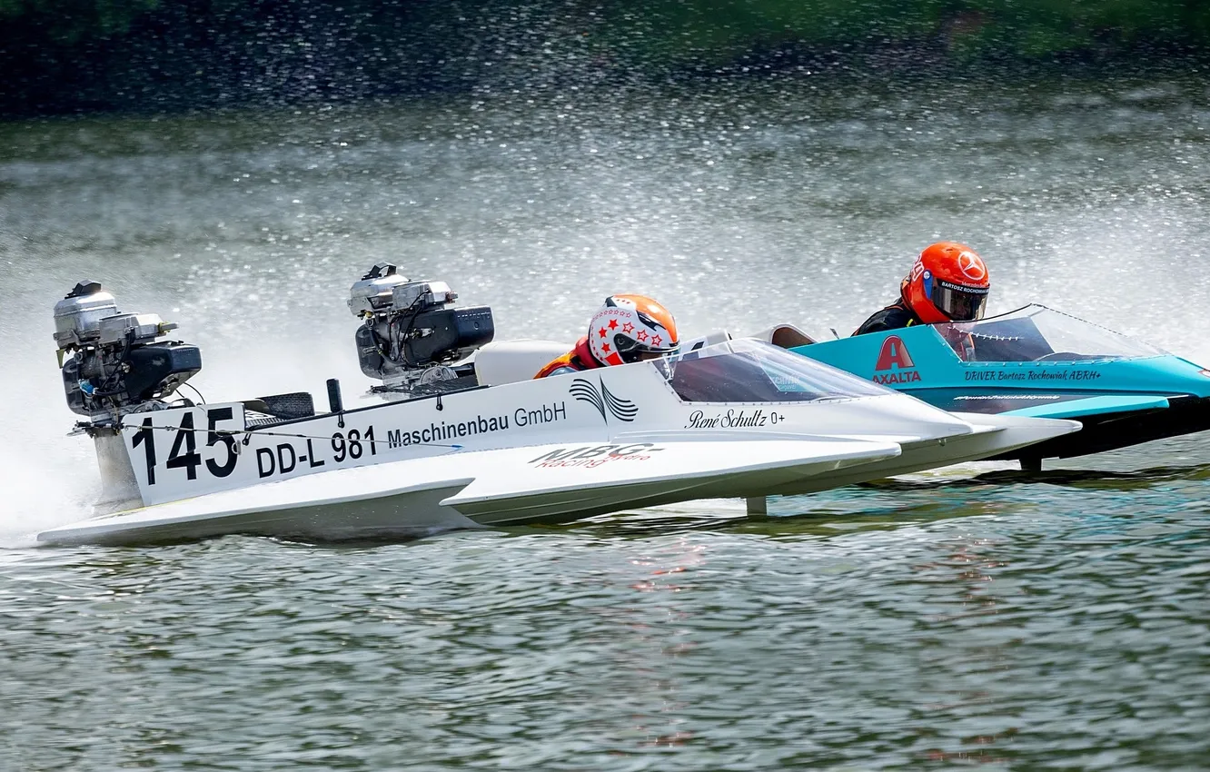 Photo wallpaper race, boat, speed