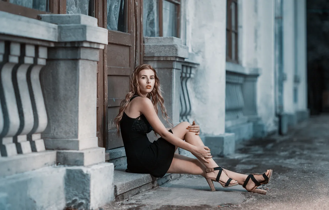 Photo wallpaper curls, sponge, legs, Andrea Carretta