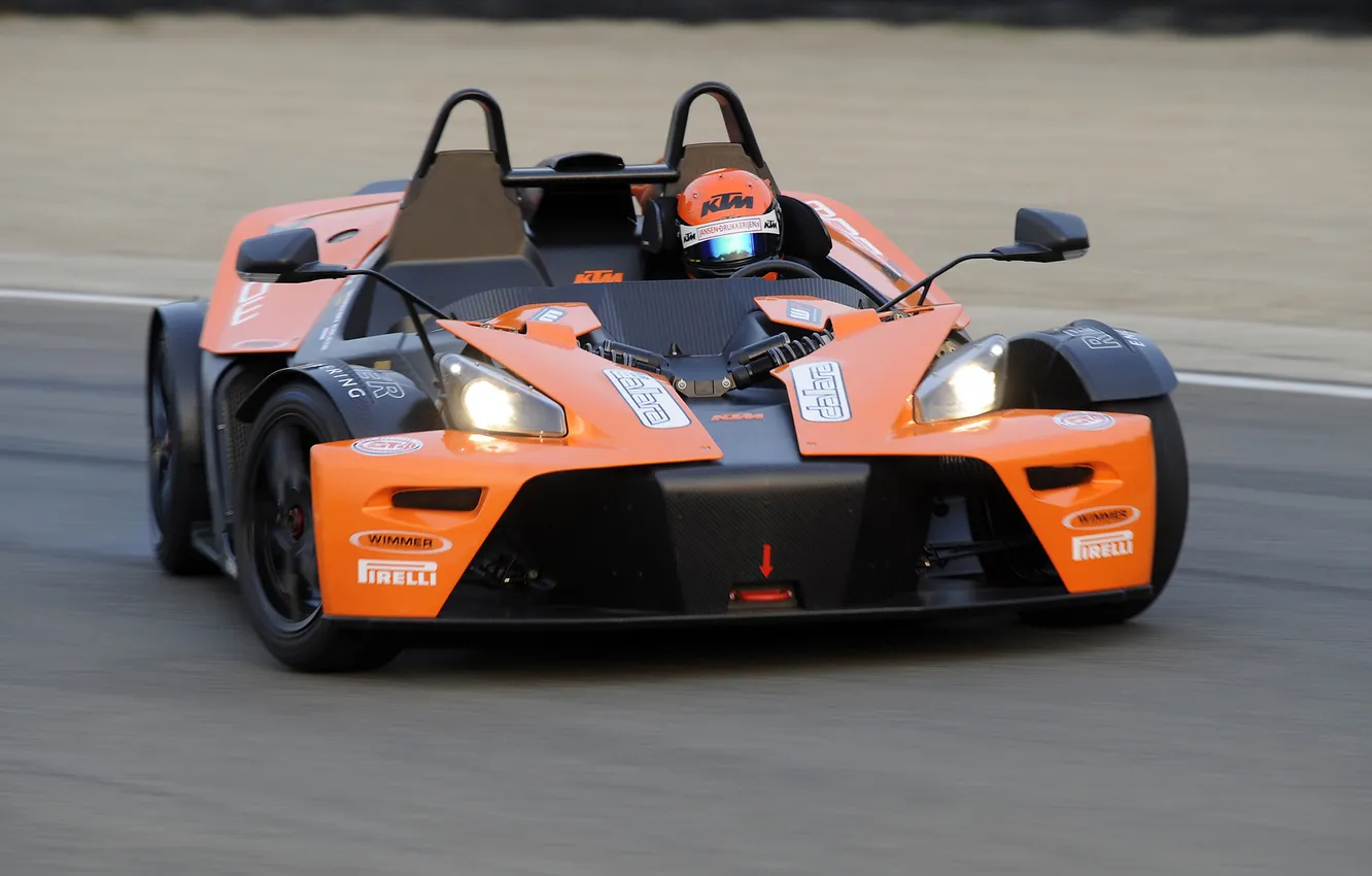 Photo wallpaper lights, car, KTM, the front, X-Bow, GT4