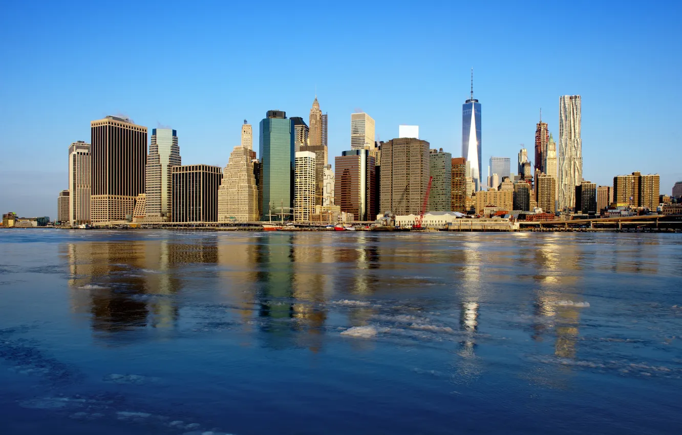 Photo wallpaper home, New York, skyscrapers, USA, Manhattan