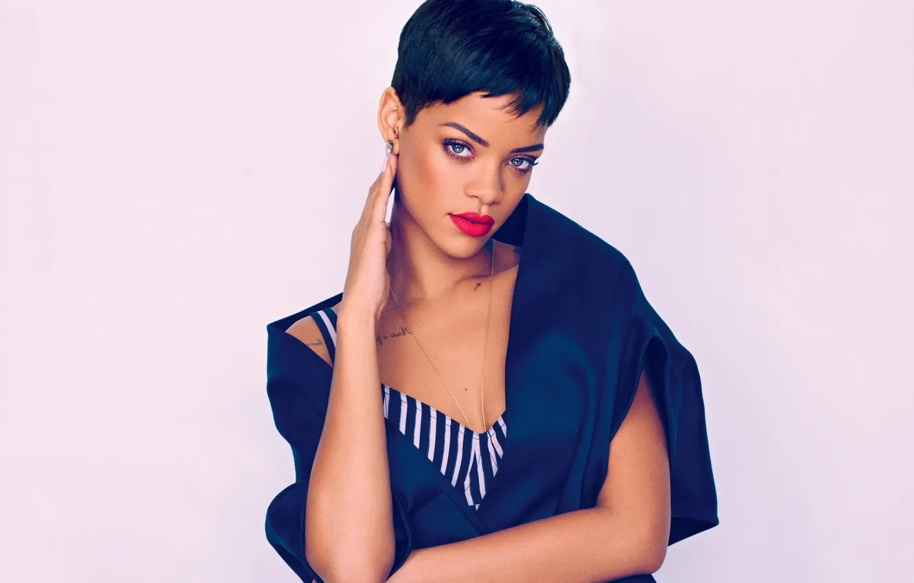 Photo wallpaper haircut, singer, Rihanna, celebrity, Rihanna