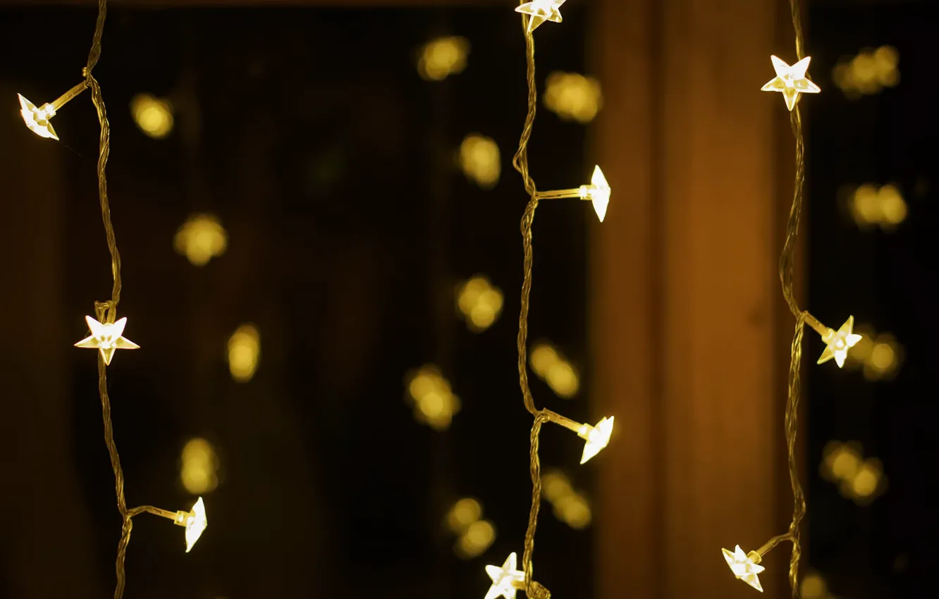 Photo wallpaper background, holiday, garland