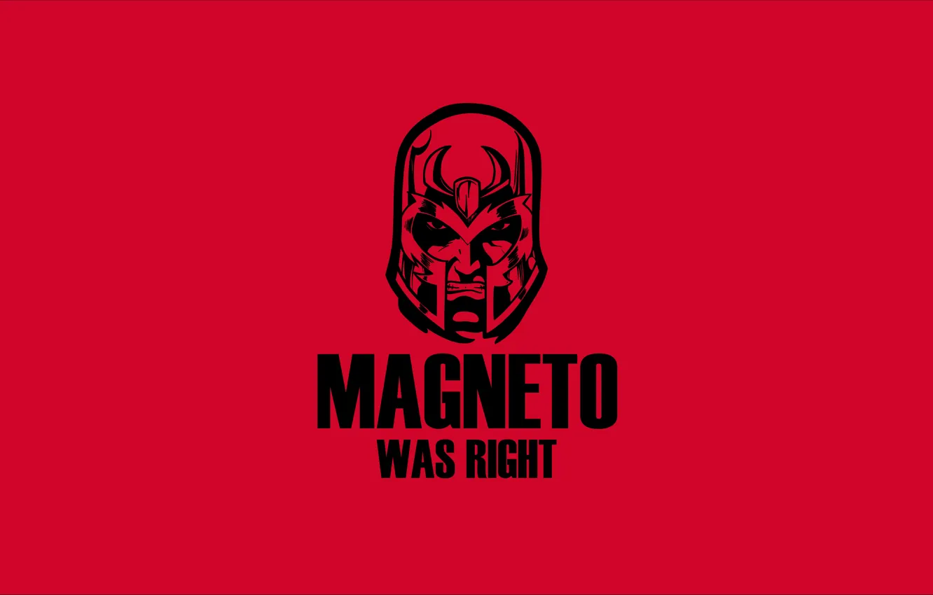 Photo wallpaper red, black, magneto