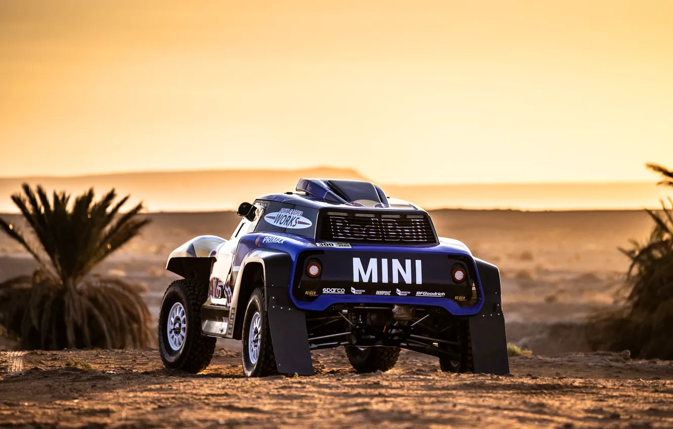 Photo wallpaper Sand, Mini, Sport, Desert, Machine, Car, 300, Rally