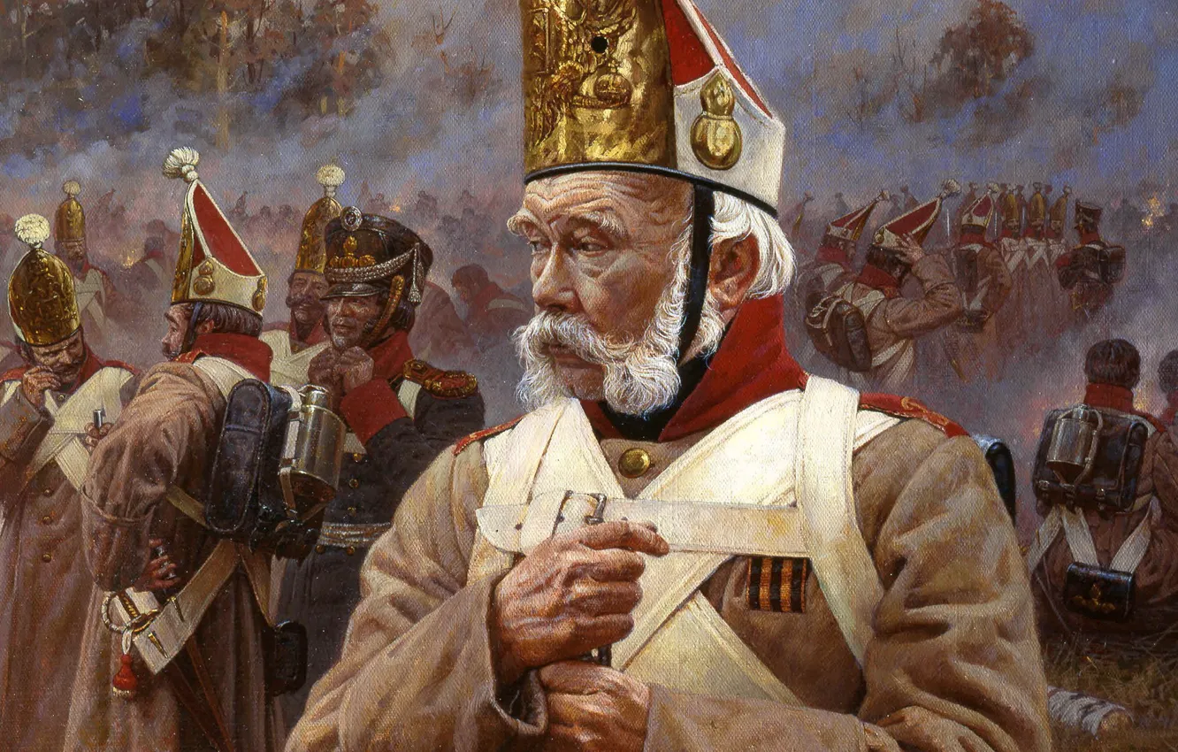 Photo wallpaper war, history, uniform, Napoleon, a Veteran, old soldier