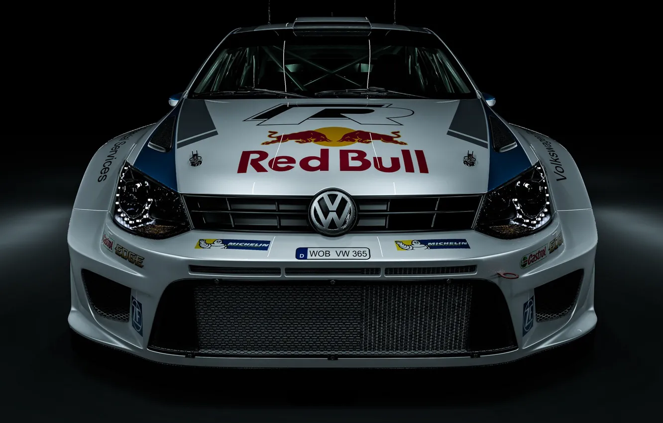 Photo wallpaper Auto, Machine, WRC, Rally, Rendering, The front, Volkswagen Polo WRC, Transport & Vehicles
