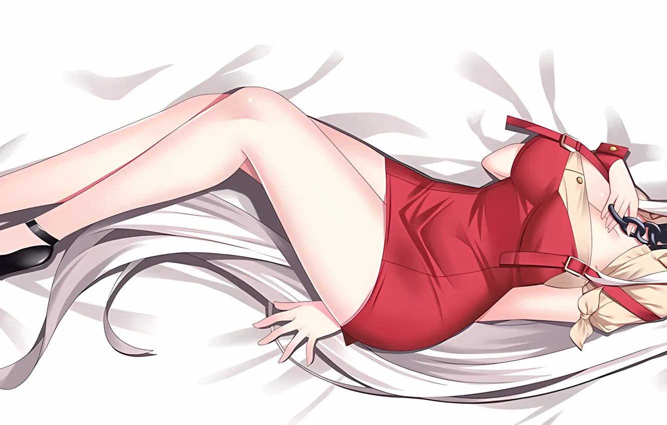 Photo wallpaper widescreen, girl, sexy, cleavage, long hair, dress, legs, boobs