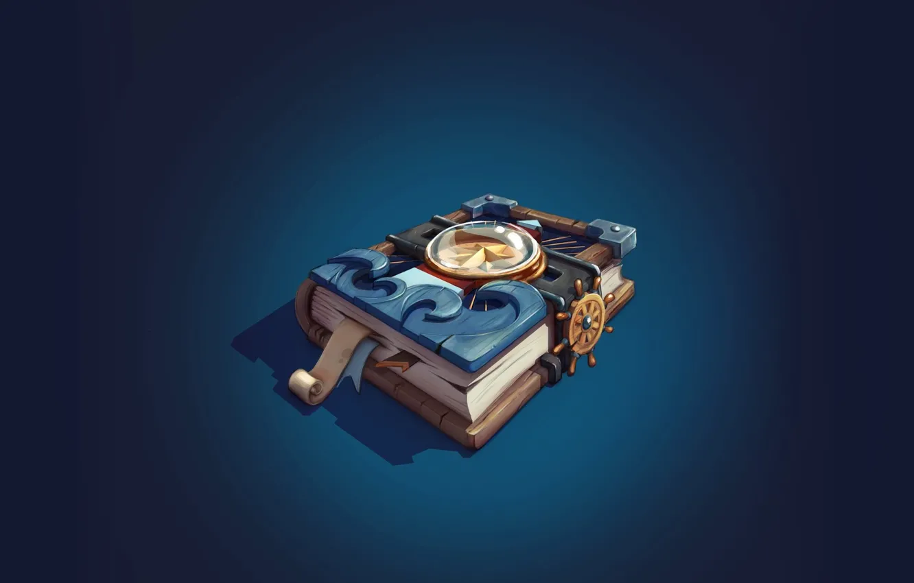 Photo wallpaper the game, art, book, bookmark, secrets, Book of the guiding star, Daria Iva