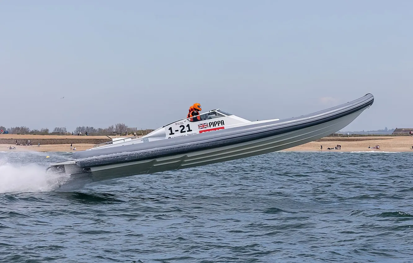 Photo wallpaper race, boat, speed