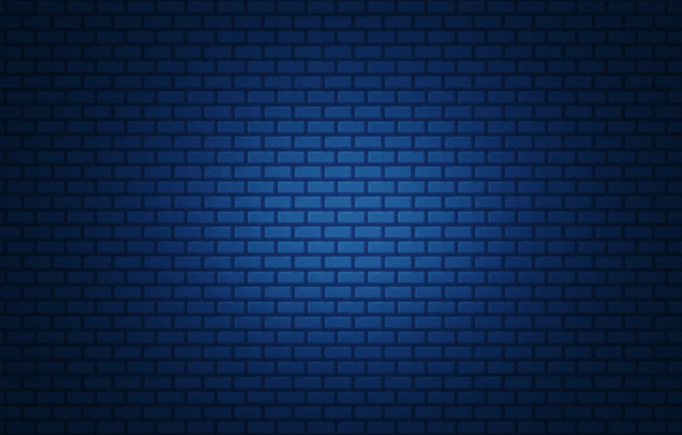 Photo wallpaper blue, simple, brick, gradient, texture