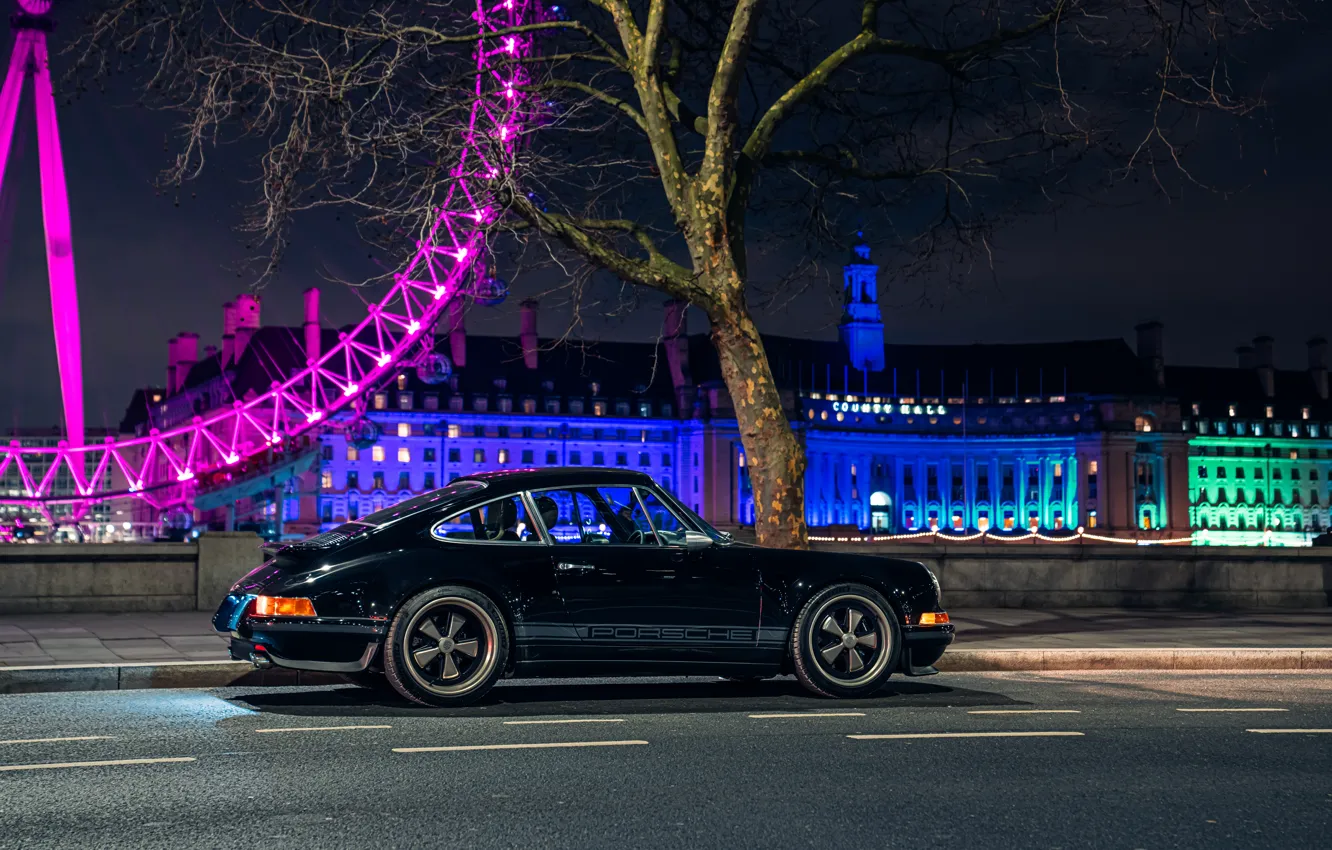 Photo wallpaper car, 911, Porsche, 964, London, Theon Design Porsche 911