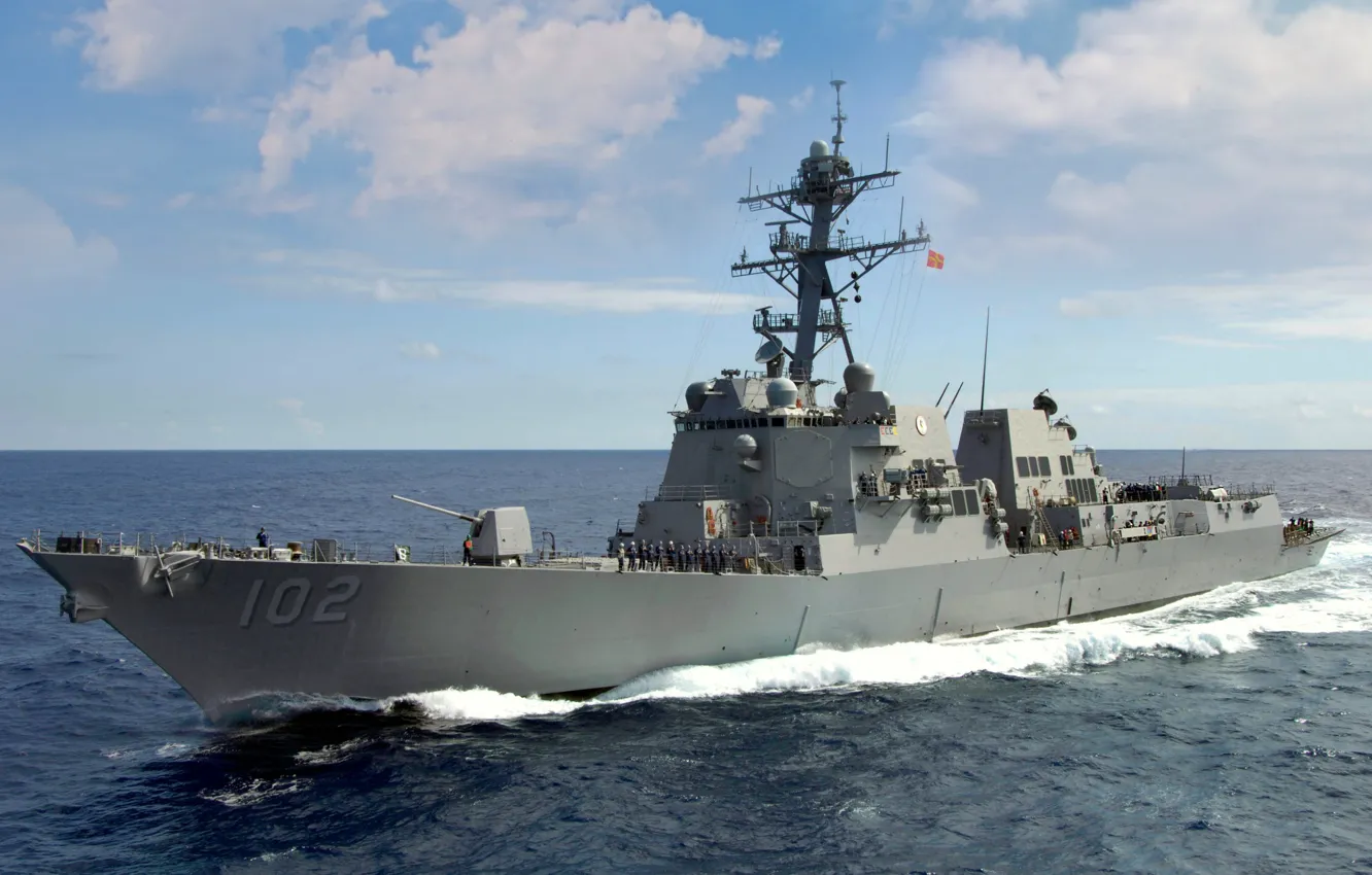 Photo wallpaper destroyer, USS Sampson, DDG-102