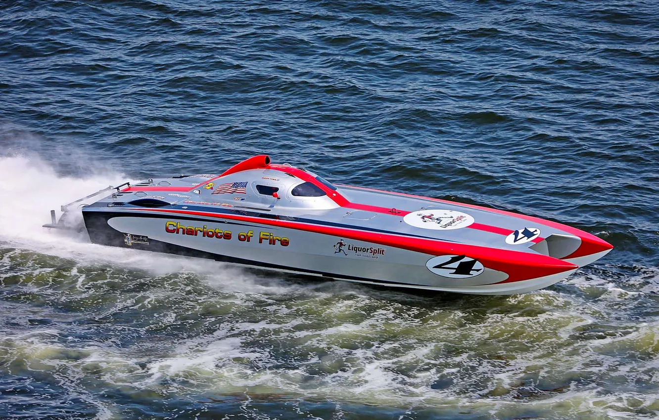 Photo wallpaper race, boat, speed
