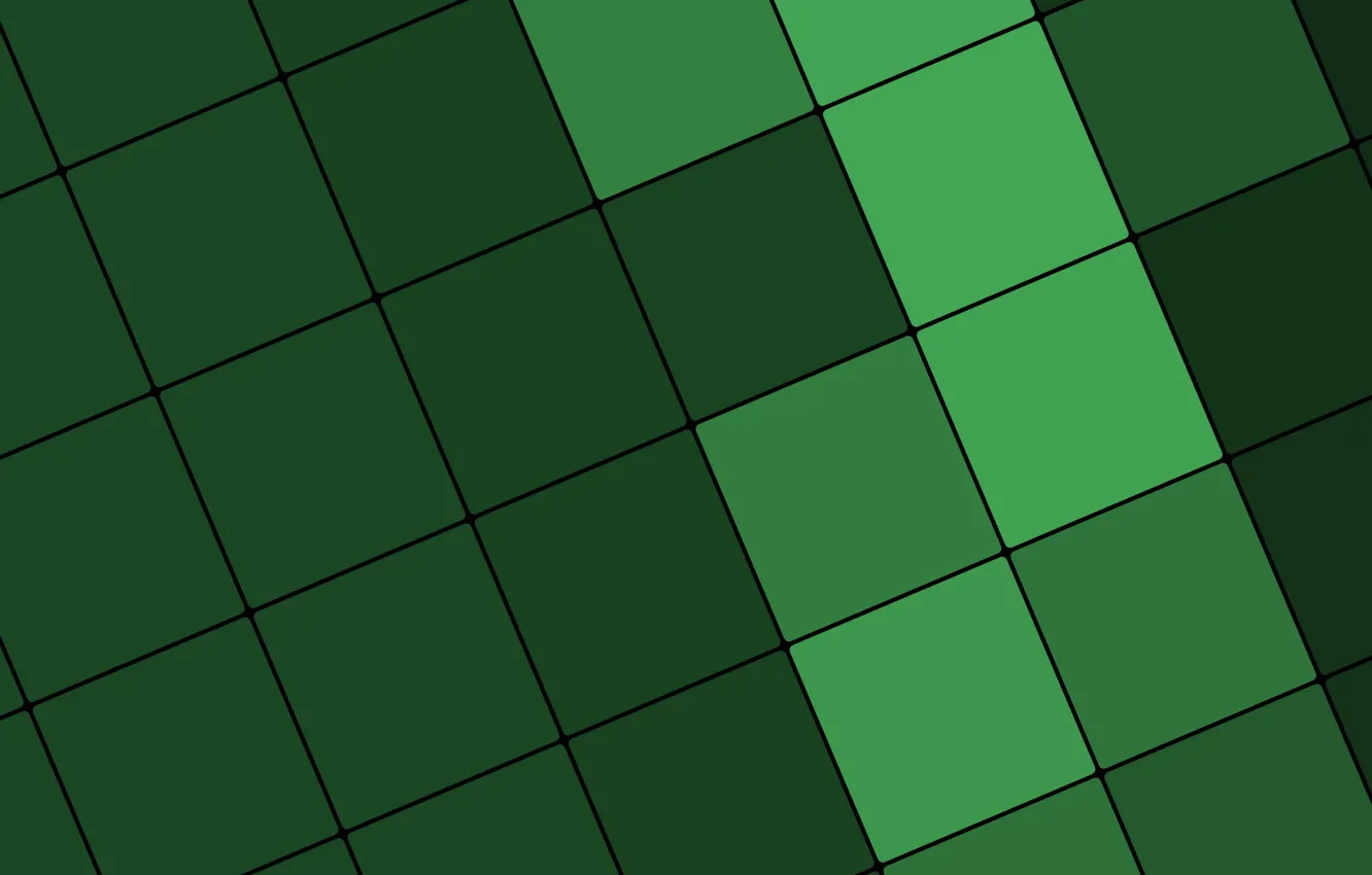 Photo wallpaper line, green, texture, squares, design, color, material
