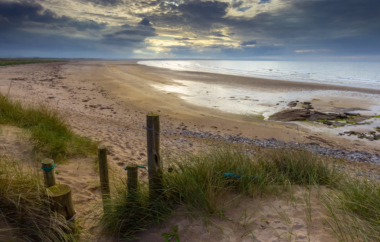 Photo wallpaper sea, beach, summer, landscape, dunes