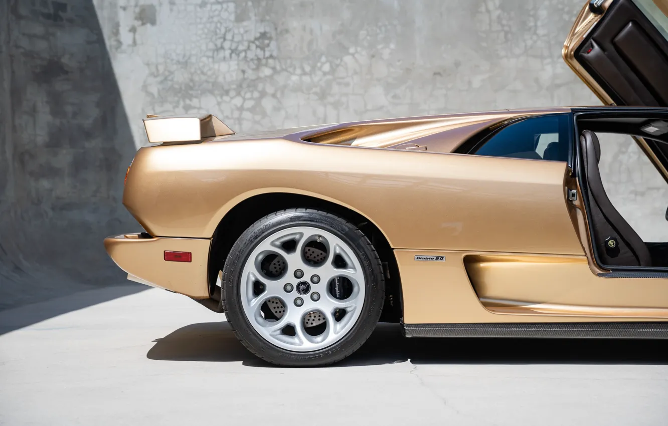 Photo wallpaper Lamborghini, supercar, Diablo, wheel, Lamborghini Diablo VT 6.0 SE