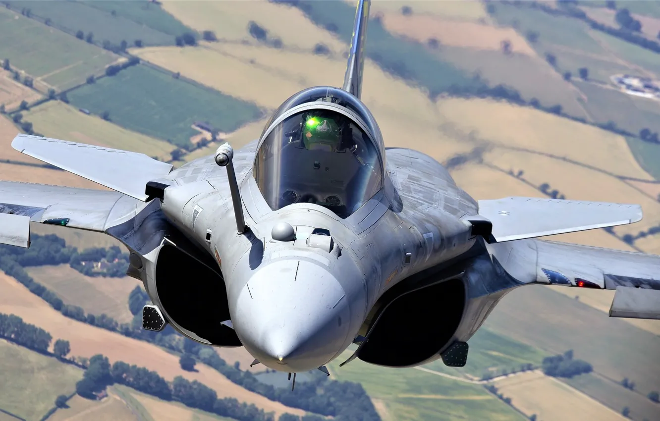 Photo wallpaper Pilot, Dassault Rafale, The French air force, Cockpit, Air force, ILS, Rafale D