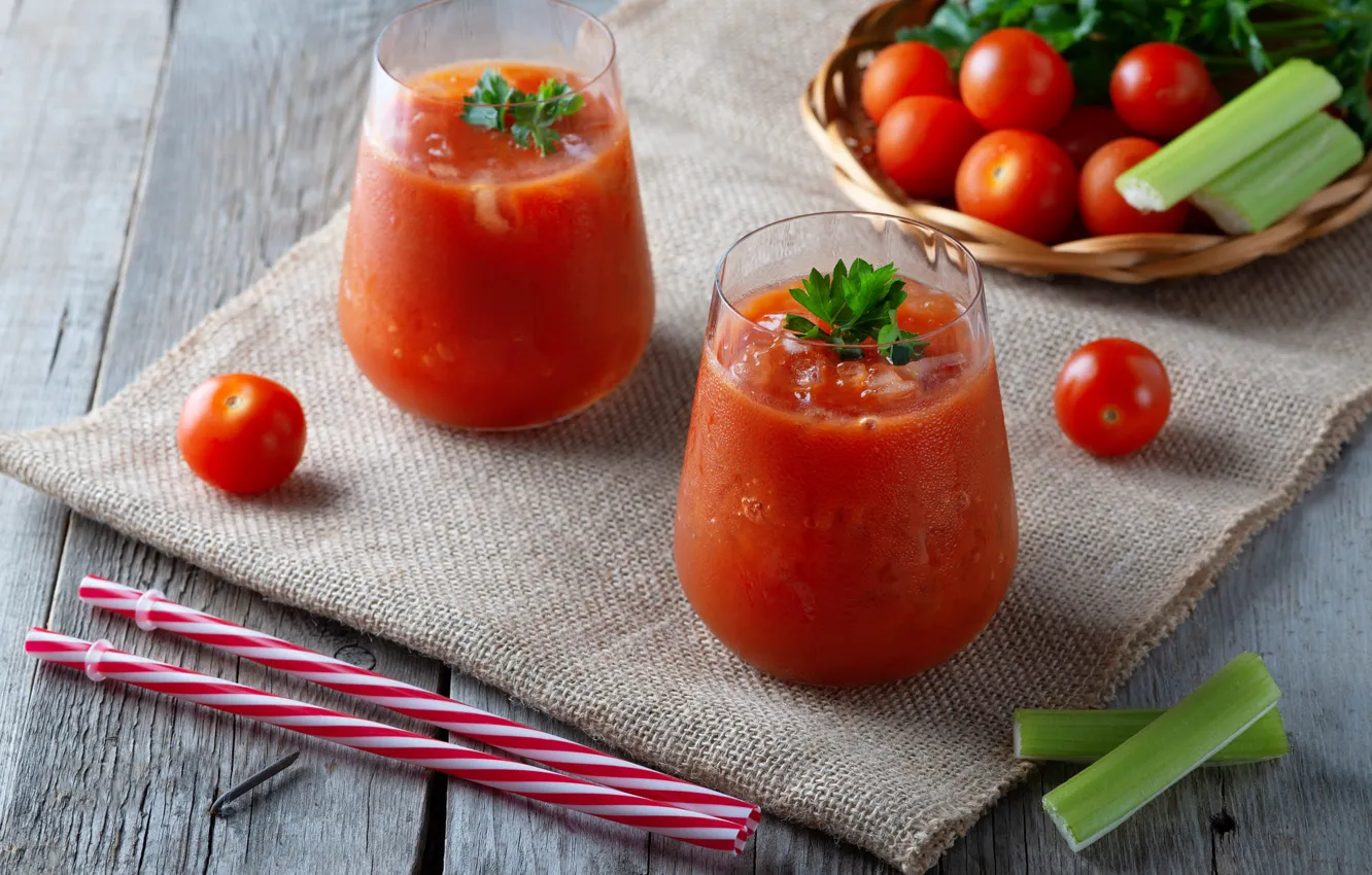 Photo wallpaper greens, glass, table, Board, glass, juice, pair, network