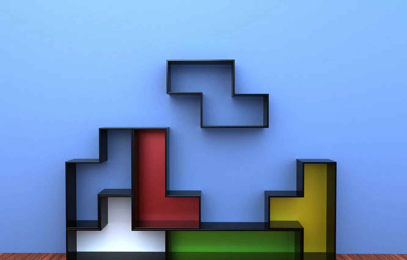 Photo wallpaper colors, furniture, decorative, Tetris