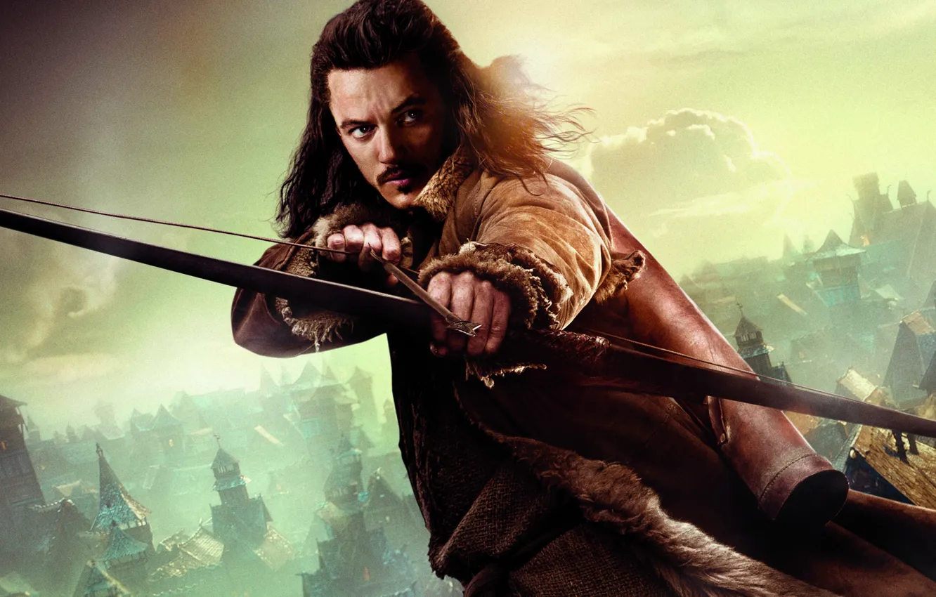 Photo wallpaper bow, arrows, bow, The hobbit, The Hobbit, arrow, Luke Evans, Luke Evans