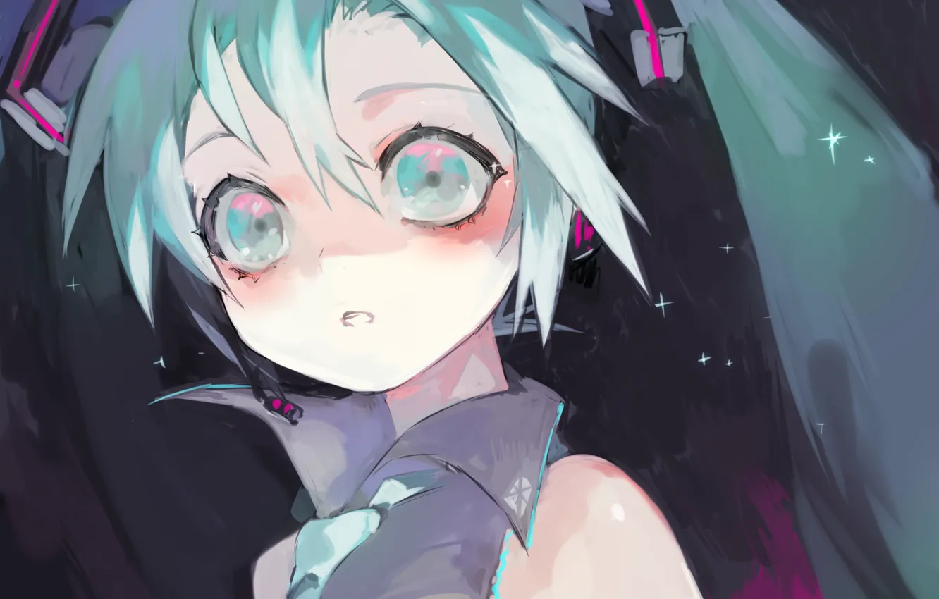 Photo wallpaper girl, vocaloid, hatsune miku