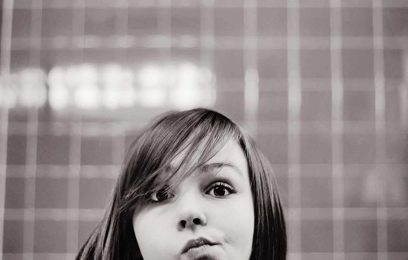 Photo wallpaper eyes, girl, face, photo, background, Wallpaper, black and white