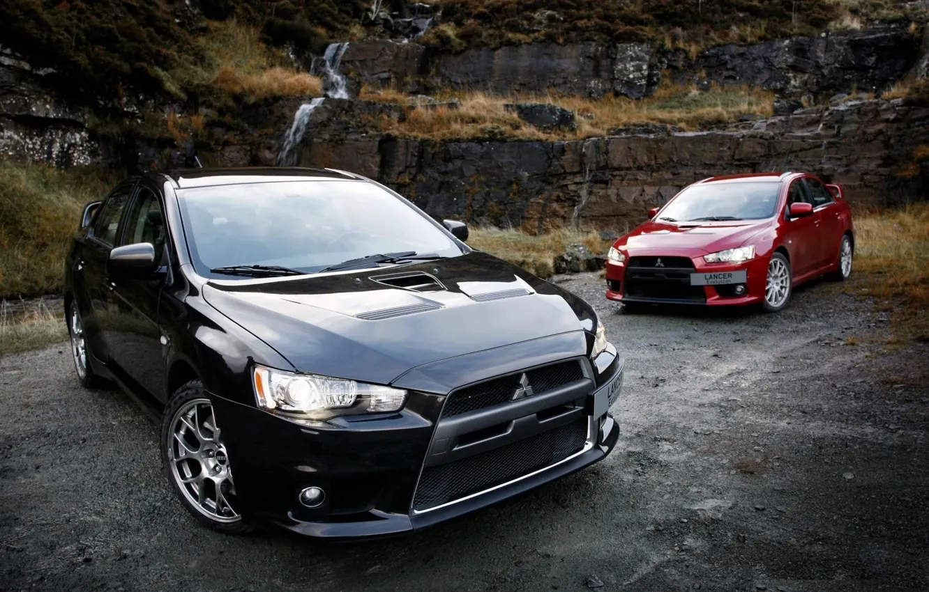 Photo wallpaper Nature, Mitsubishi, Lancer, Japan, Car, Lancer, Cars, Mitsubishi