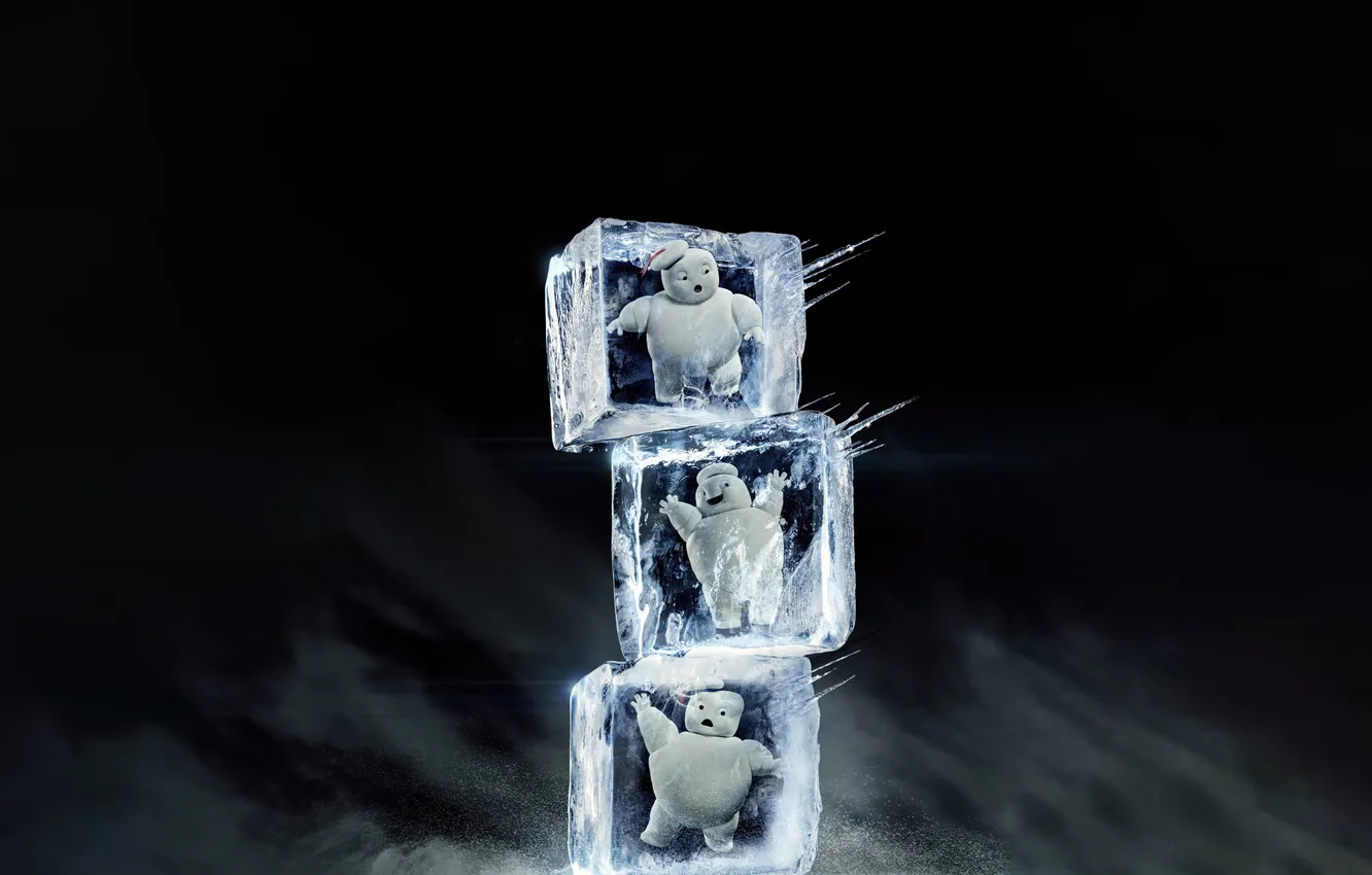 Photo wallpaper ghostbusters, man, frozen, marshmallows, stay, puft