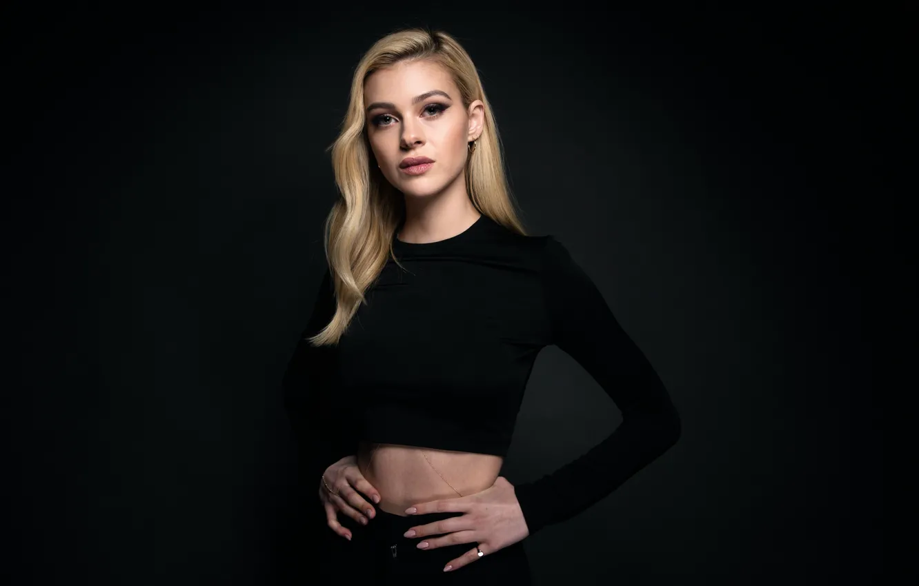 Photo wallpaper Nicola Peltz, at the photo shoot for the show, Under the street lights, When the …