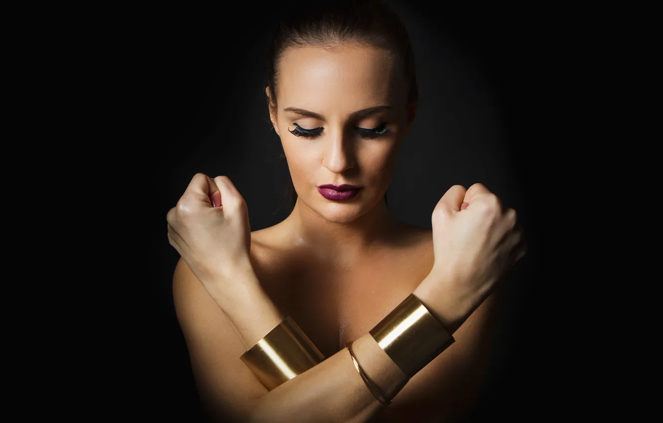 Photo wallpaper girl, face, background, model