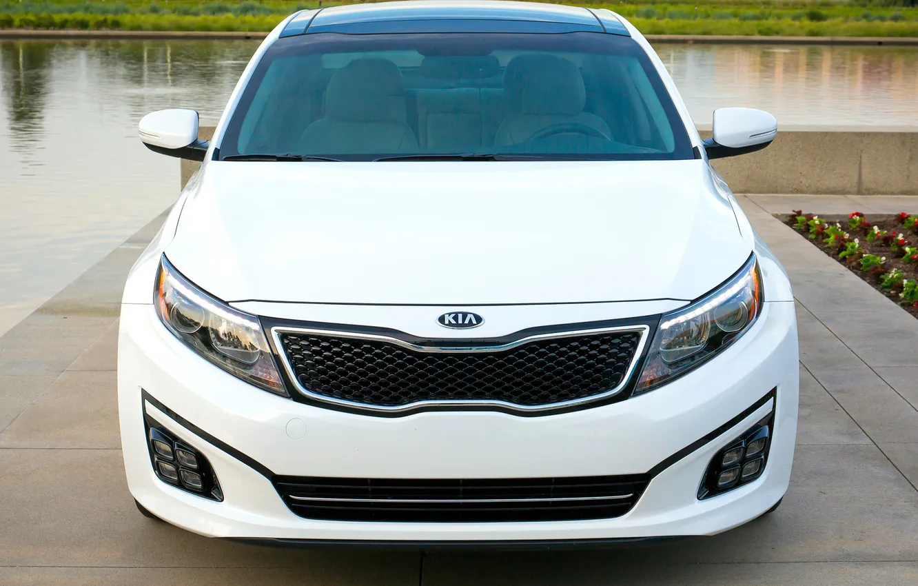 Photo wallpaper auto, lights, the front, Kia, Optima, SX Limited