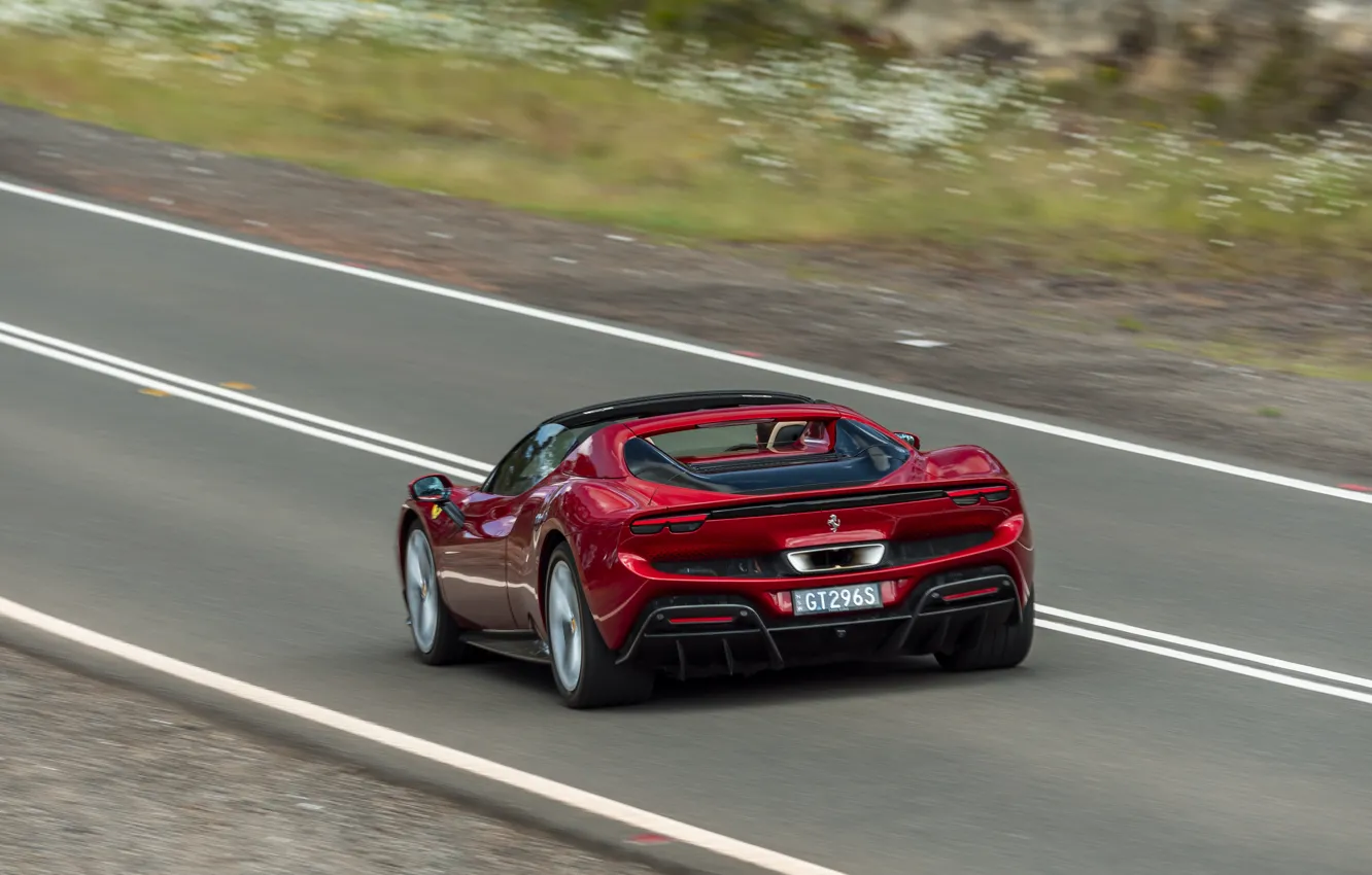 Photo wallpaper Ferrari, 296, Ferrari 296 GTS