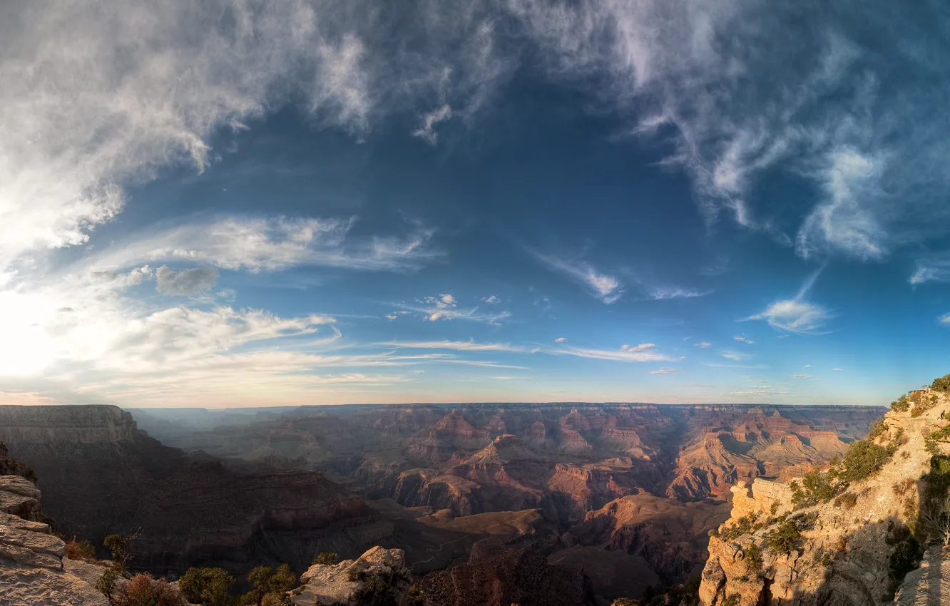 Photo wallpaper the sky, mountains, Grand Canyon
