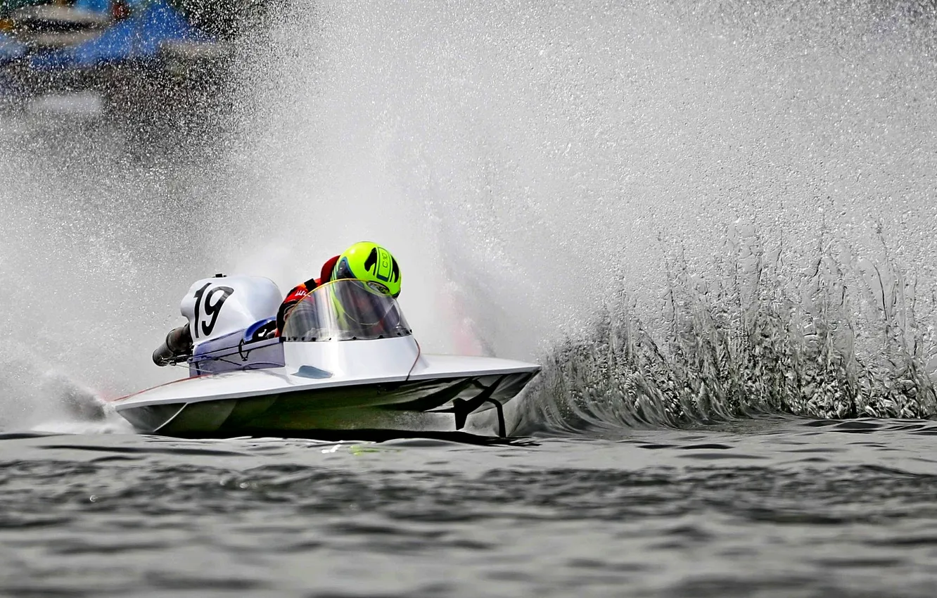 Photo wallpaper race, boat, speed
