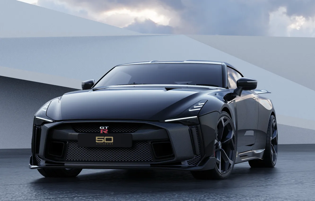 Photo wallpaper Nissan, Black, GT-R50