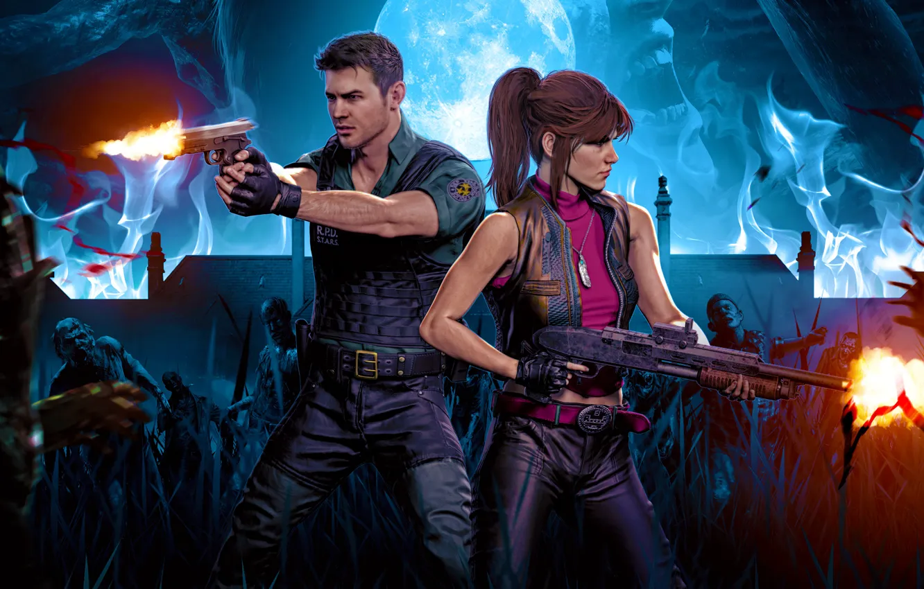 Photo wallpaper Resident evil, Claire Redfield, Resident Evil 3, Resident Evil 3 (2020)