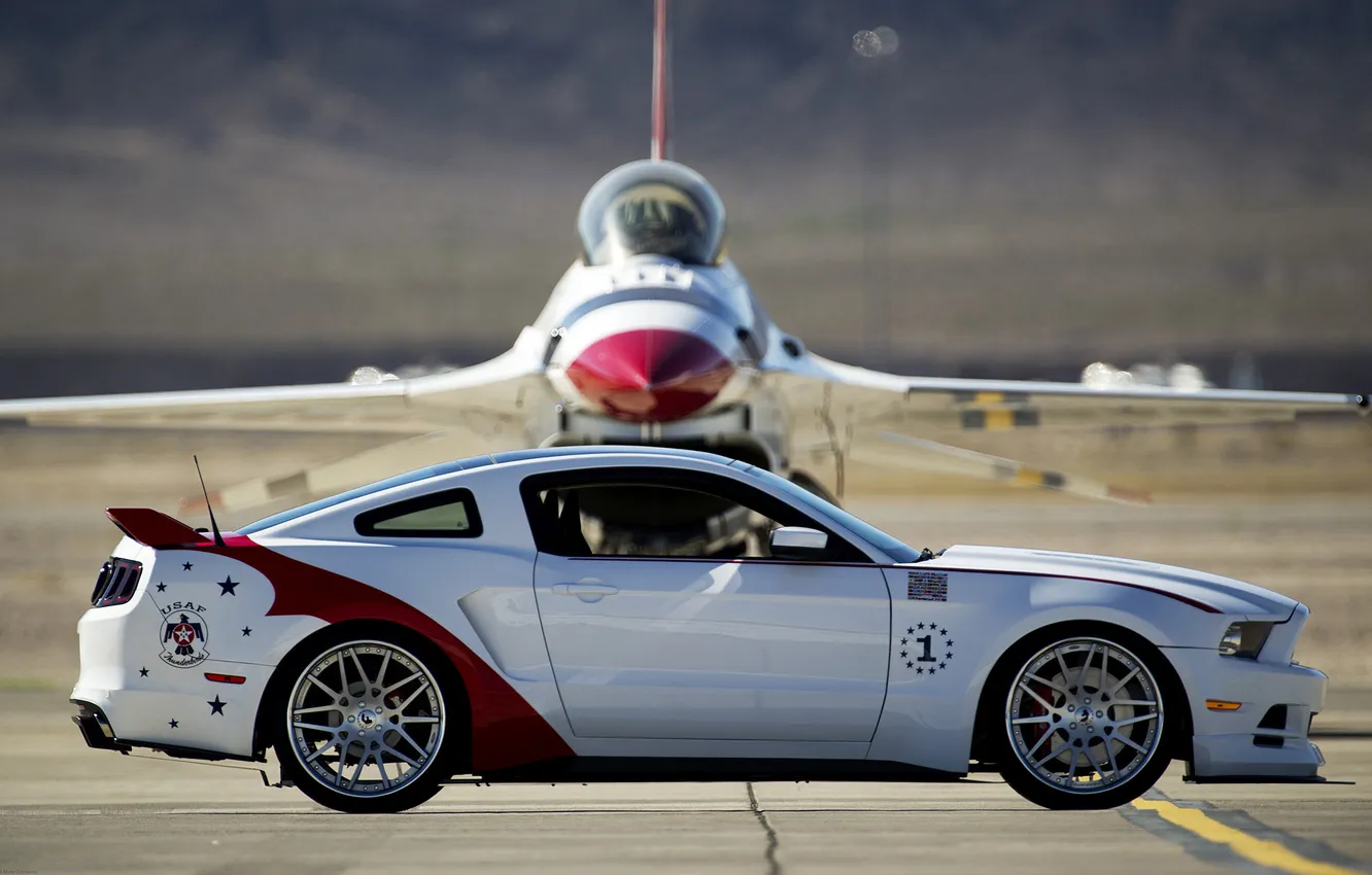 Photo wallpaper tuning, Mustang, fighter, Ford, Ford Mustang GT
